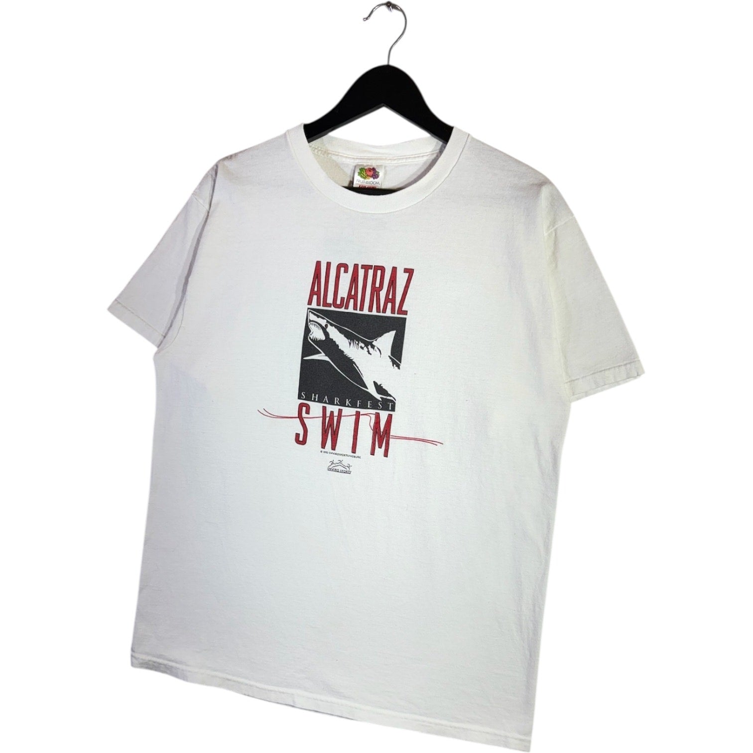 Vintage Alcatraz Sharkfest Swim Graphic T-Shirt