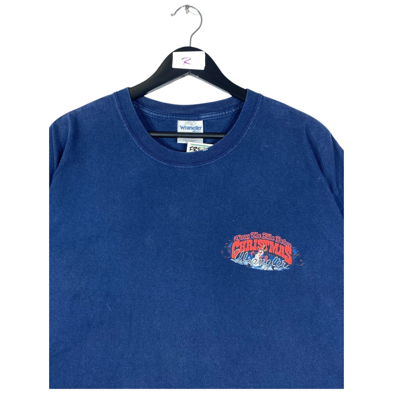 Vintage Wrangler Christmas Graphic Print T-Shirt