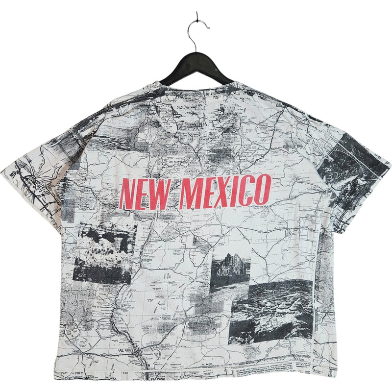 Vintage New Mexico Map AOP T-Shirt
