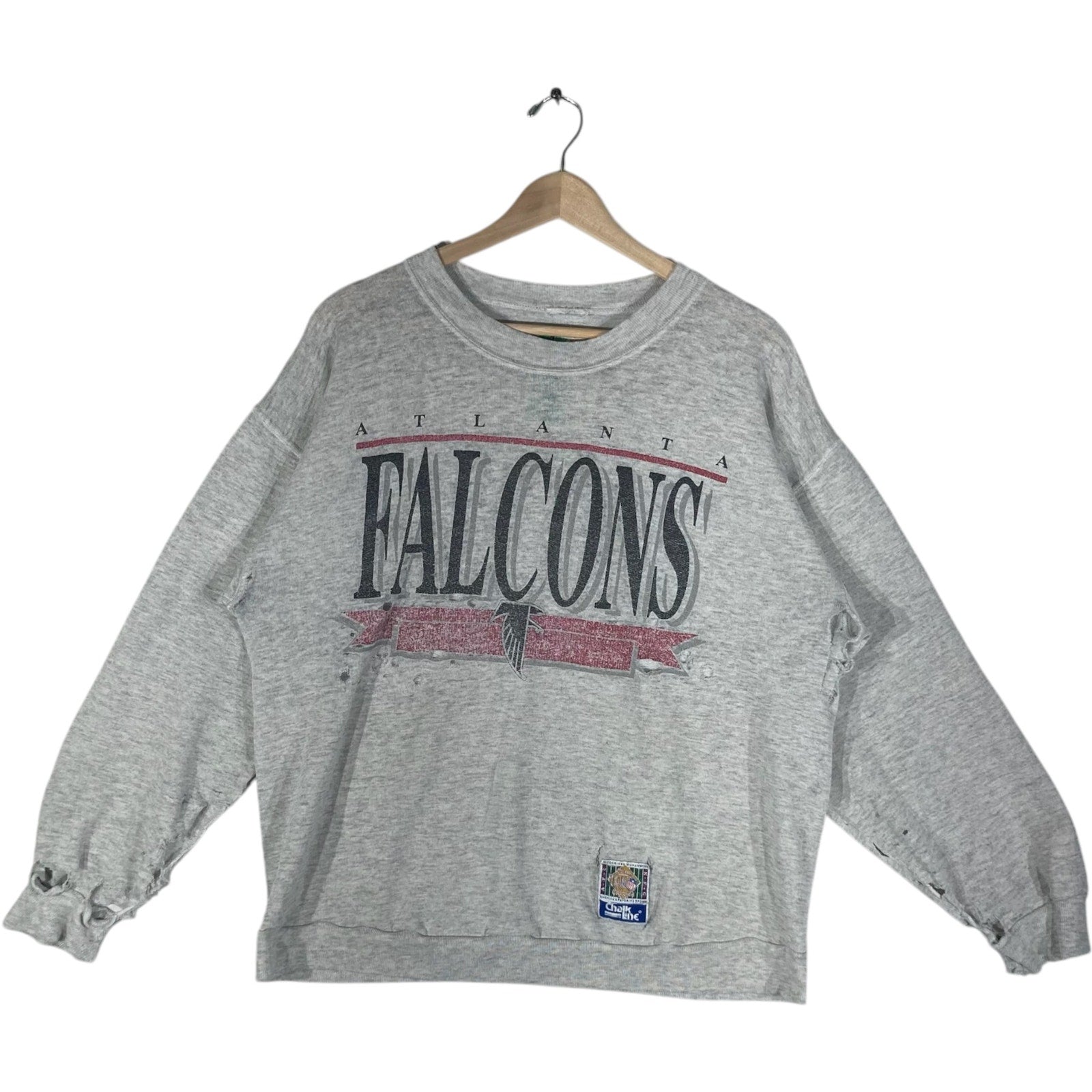 Vintage Atlanta Falcons Spellout NFL Crewneck