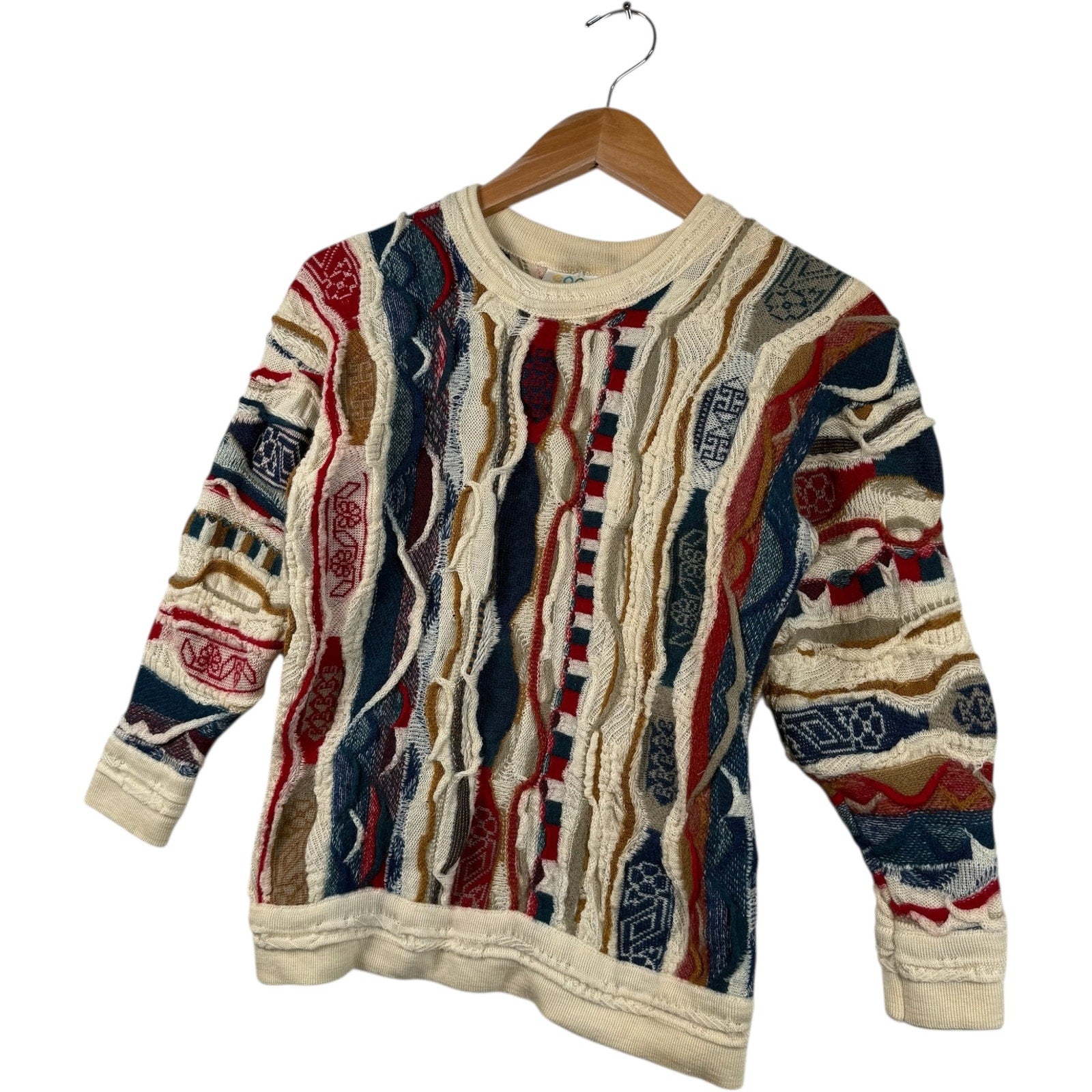 Vintage Coogi 3D Knit Textured Sweater
