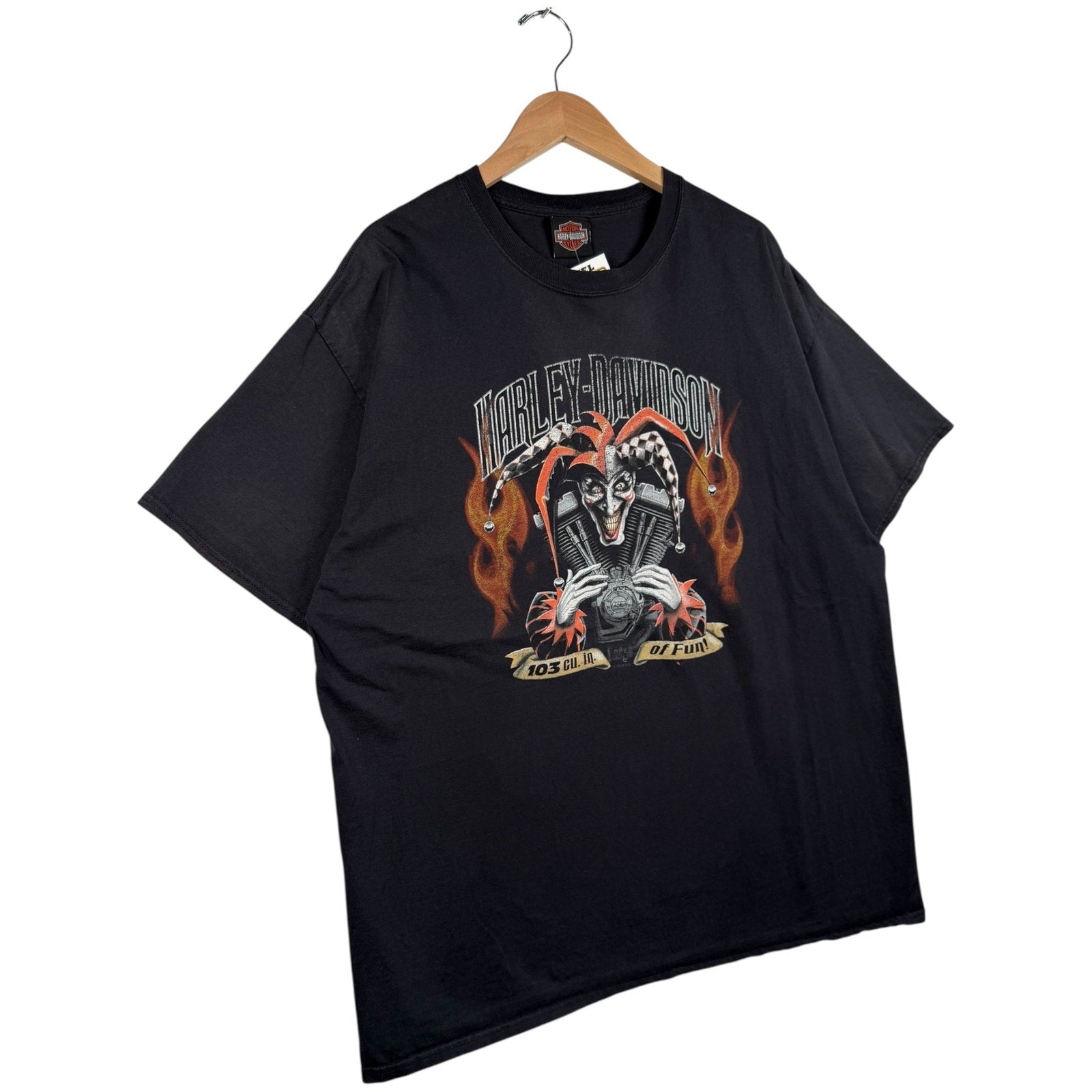 Vintage Harley-Davidson Jester Flames 103 Engine T-Shirt