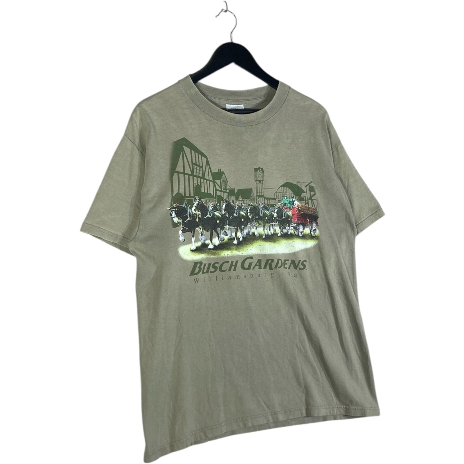 Vintage Busch Gardens Williamsburg VA Souvenir T-Shirt