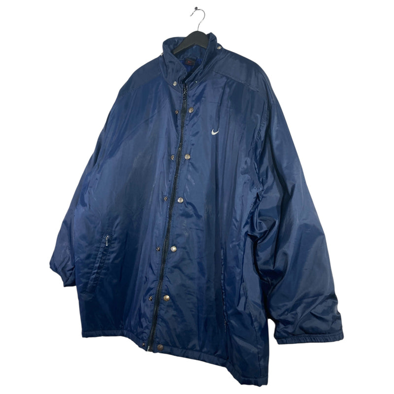 Vintage Nike Back Logo Full Zip Snap Button Windbreaker