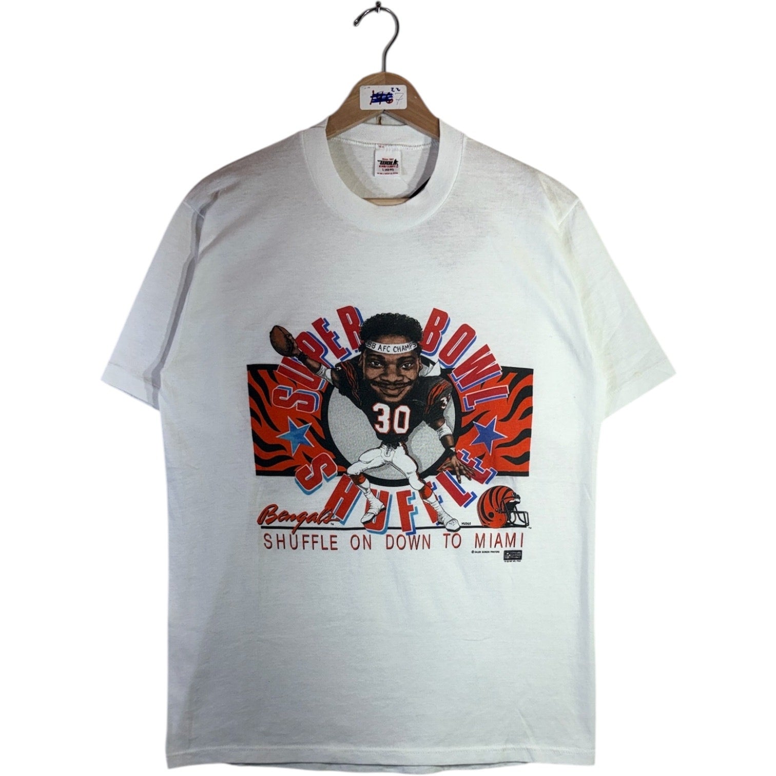 Vintage Cincinnati Bengals Super Bowl Shuffle #30 NFL T-Shirt