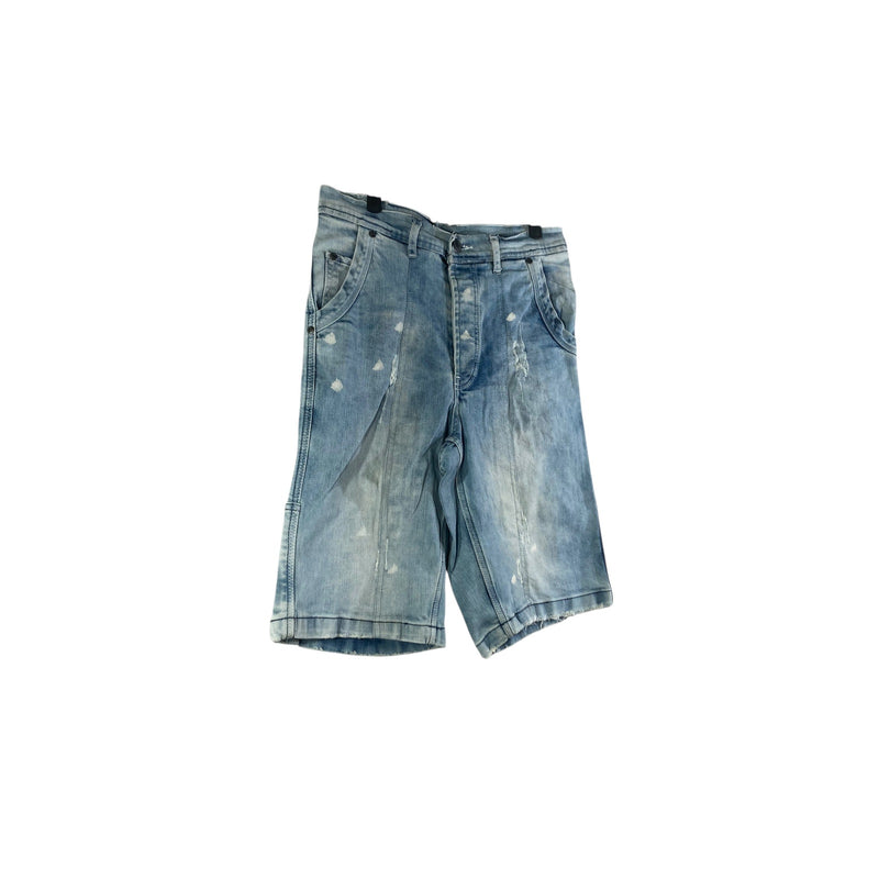 Vintage Yakuza Distressed Denim Shorts 38