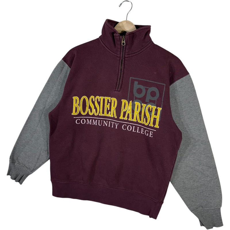 Vintage Bossier Parish Community College 1/4 Zip Sweatshirt