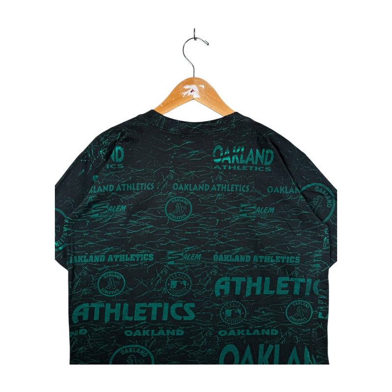 Vintage Oakland Athletics MLB All Over Print Baseball T-Shirt