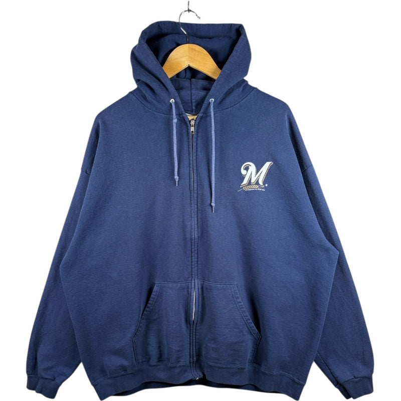 Vintage Milwaukee Brewers Full Zip Hoodie