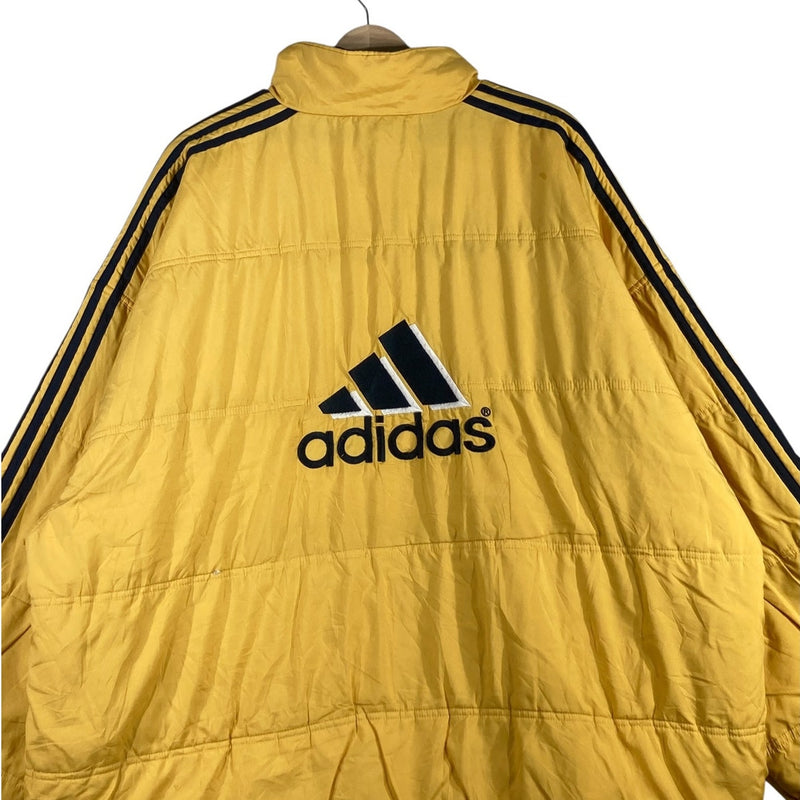 Vintage Adidas Back Logo Full Zip Puffer Track Jacket