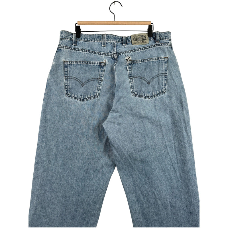 Vintage Levi's Silver Tab Loose Straight Leg Denim Jeans 38x30
