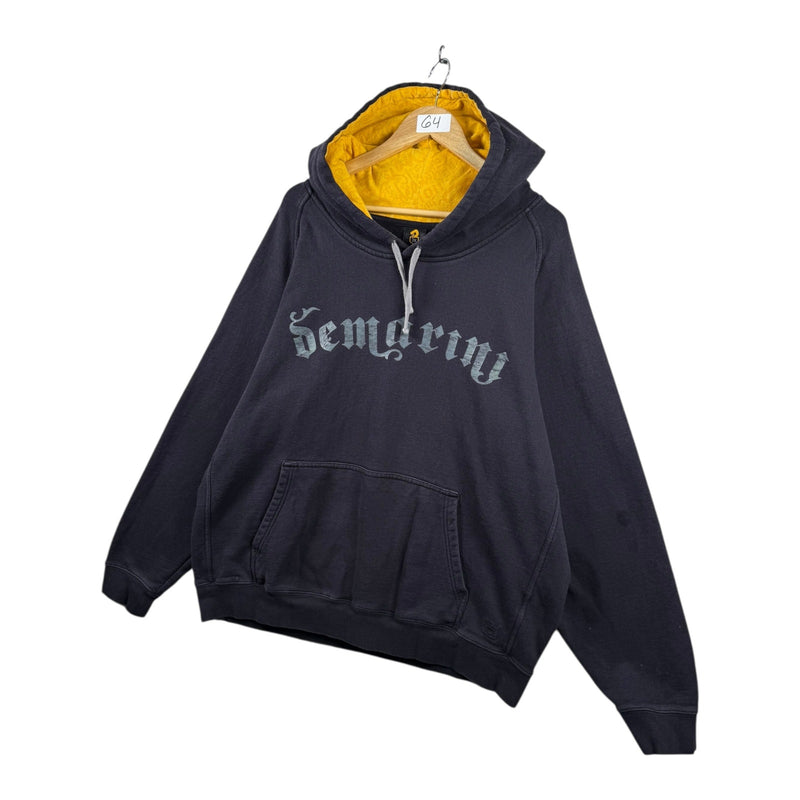 Vintage DeMarini Spell Out Gothic Text Hoodie