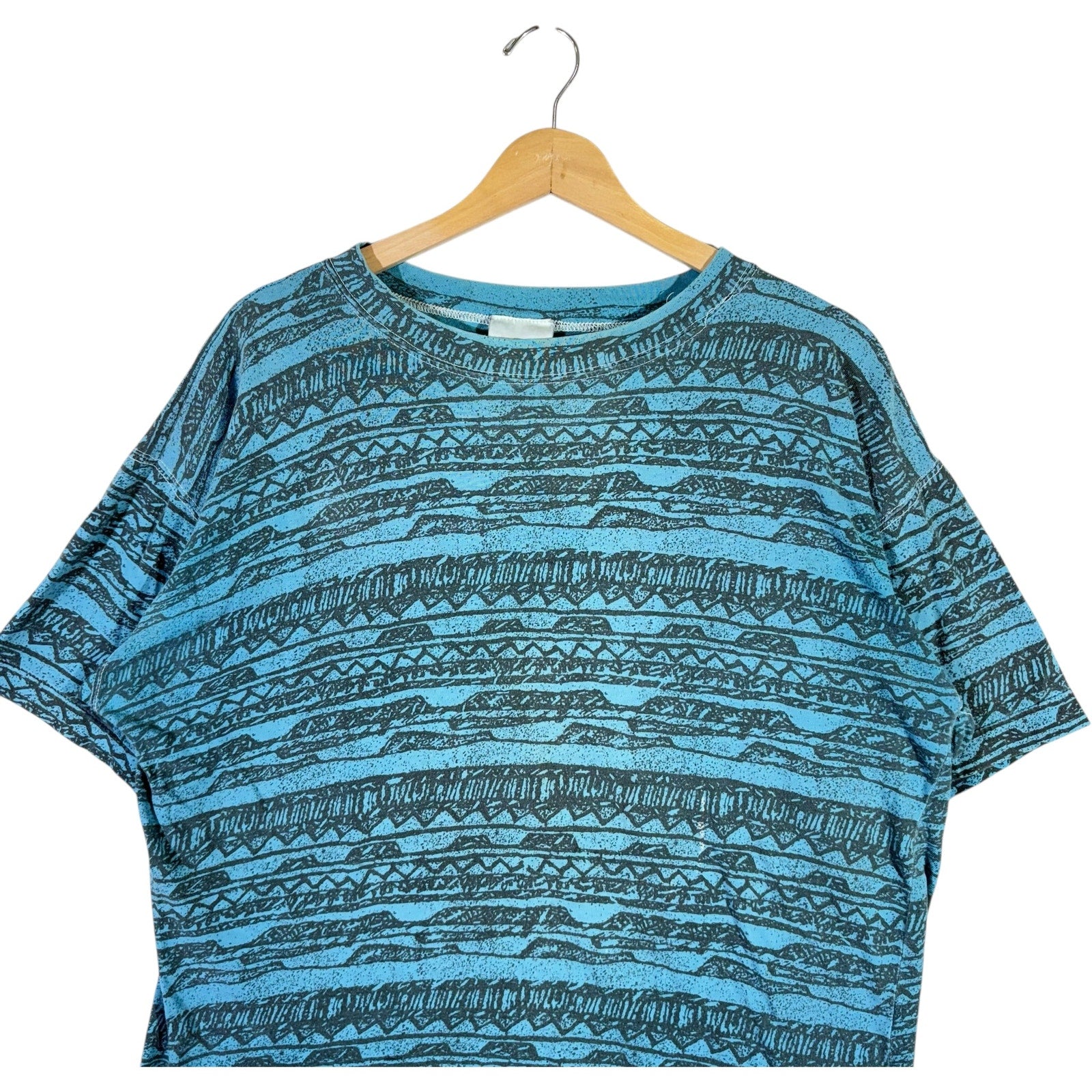 Vintage Abstract All Over Print Surf Tee