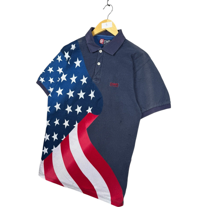 Vintage Chaps Ralph Lauren American USA Flag Polo Shirt