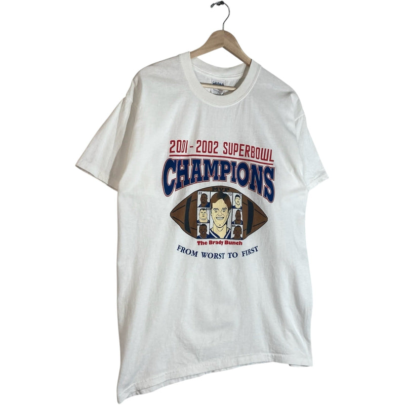 Vintage 2001-02 New England Patriots Super Bowl XXXVI Tee