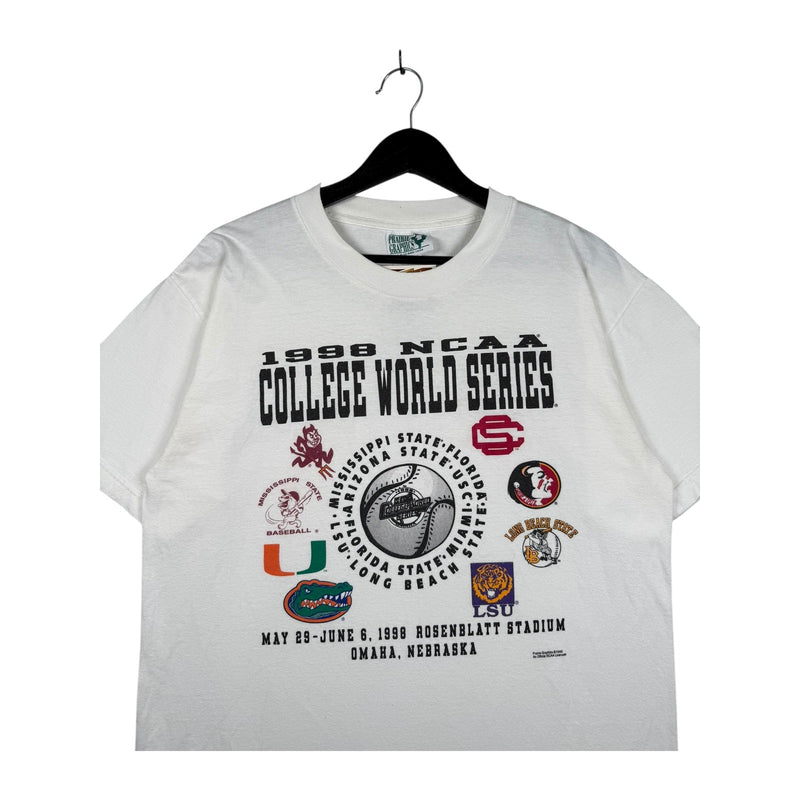 Vintage NCAA College World Series Nebraska T-Shirt 1998