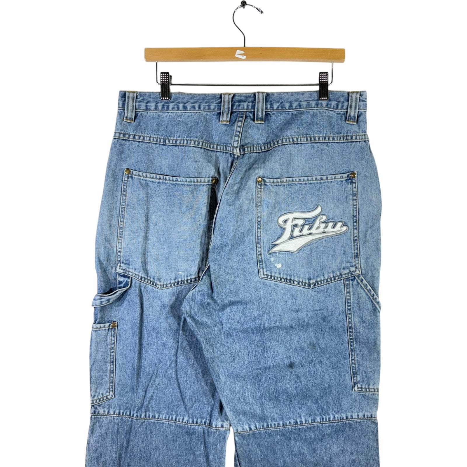 Vintage Fubu Embroidered Carpenter Pants 36 x 32