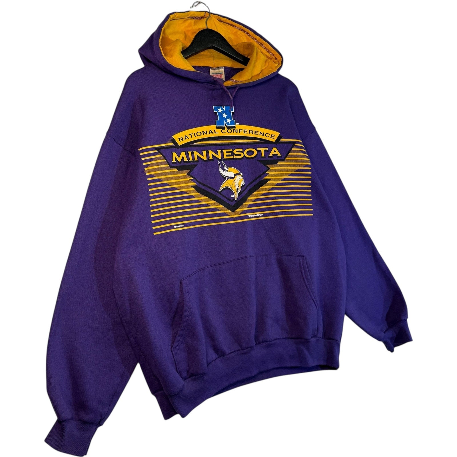Vintage National Conference Minnesota Vikings Hoodie XL