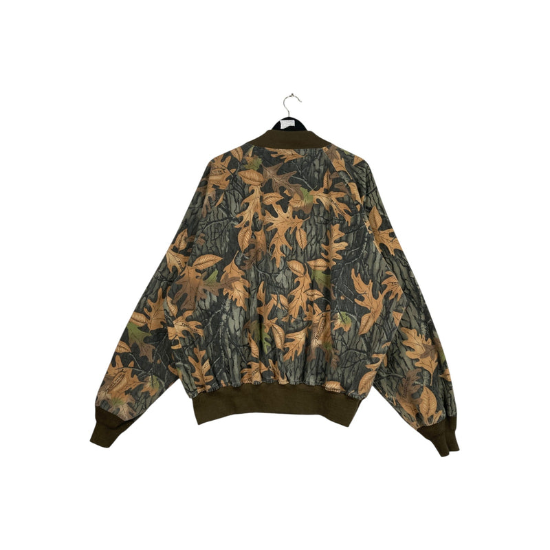 Vintage Simmons MasterGuide Tree Camo Bomber Light Jacket