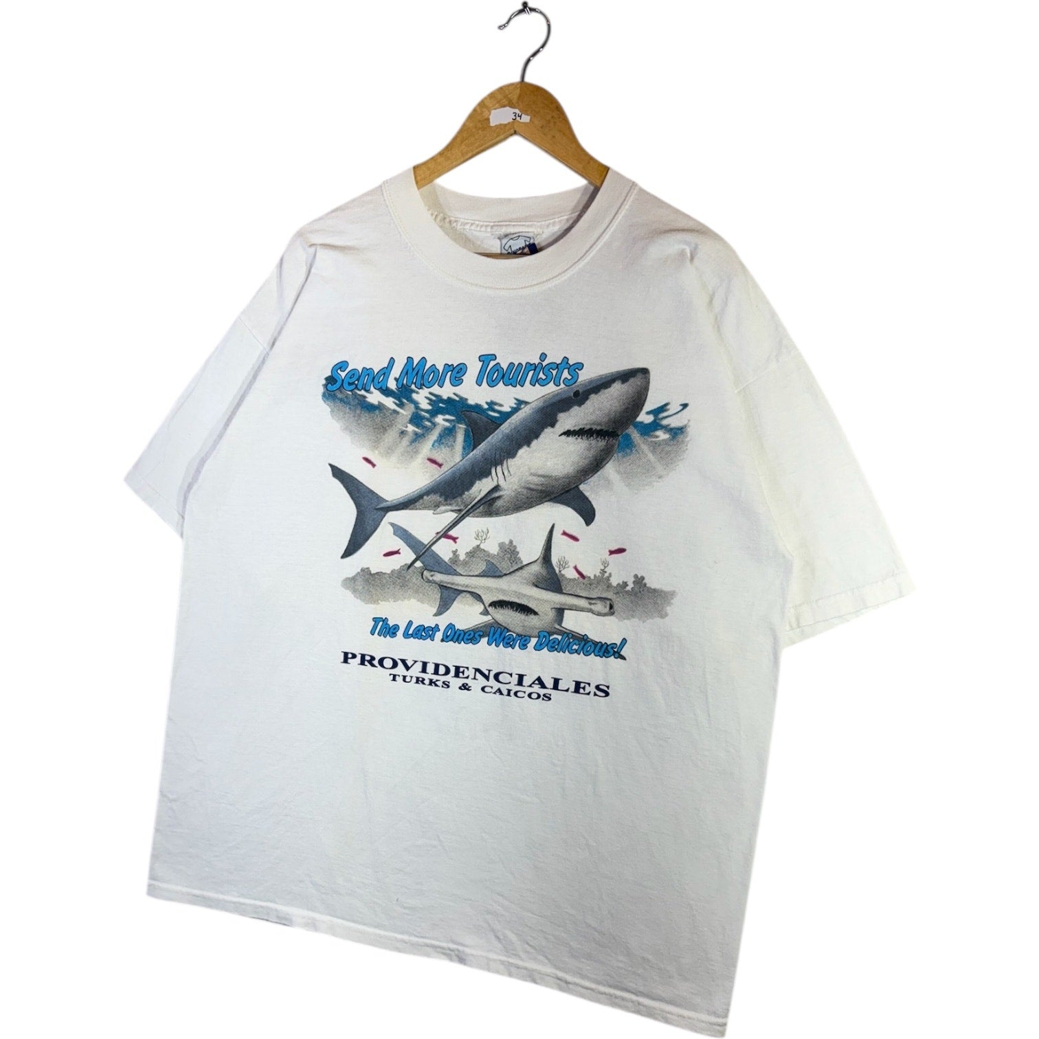 Vintage Providenciales Shark Graphic T-Shirt