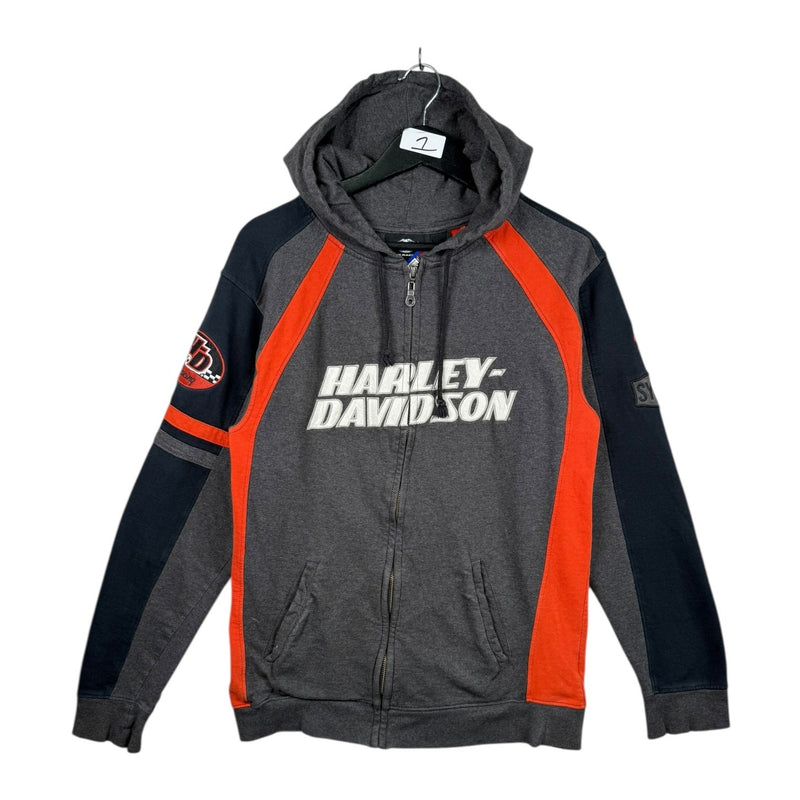 Vintage Harley Davidson Colorblock Full Zip Hoodie