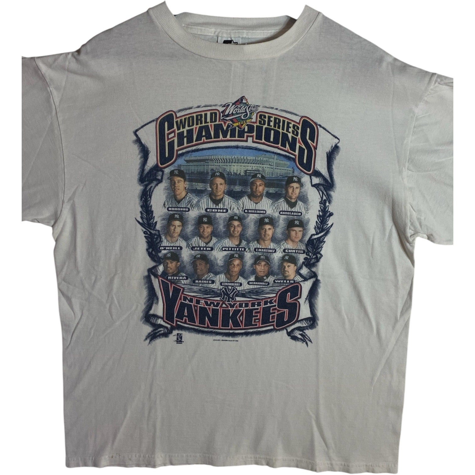 Vintage New York Yankees Team Roster T-Shirt