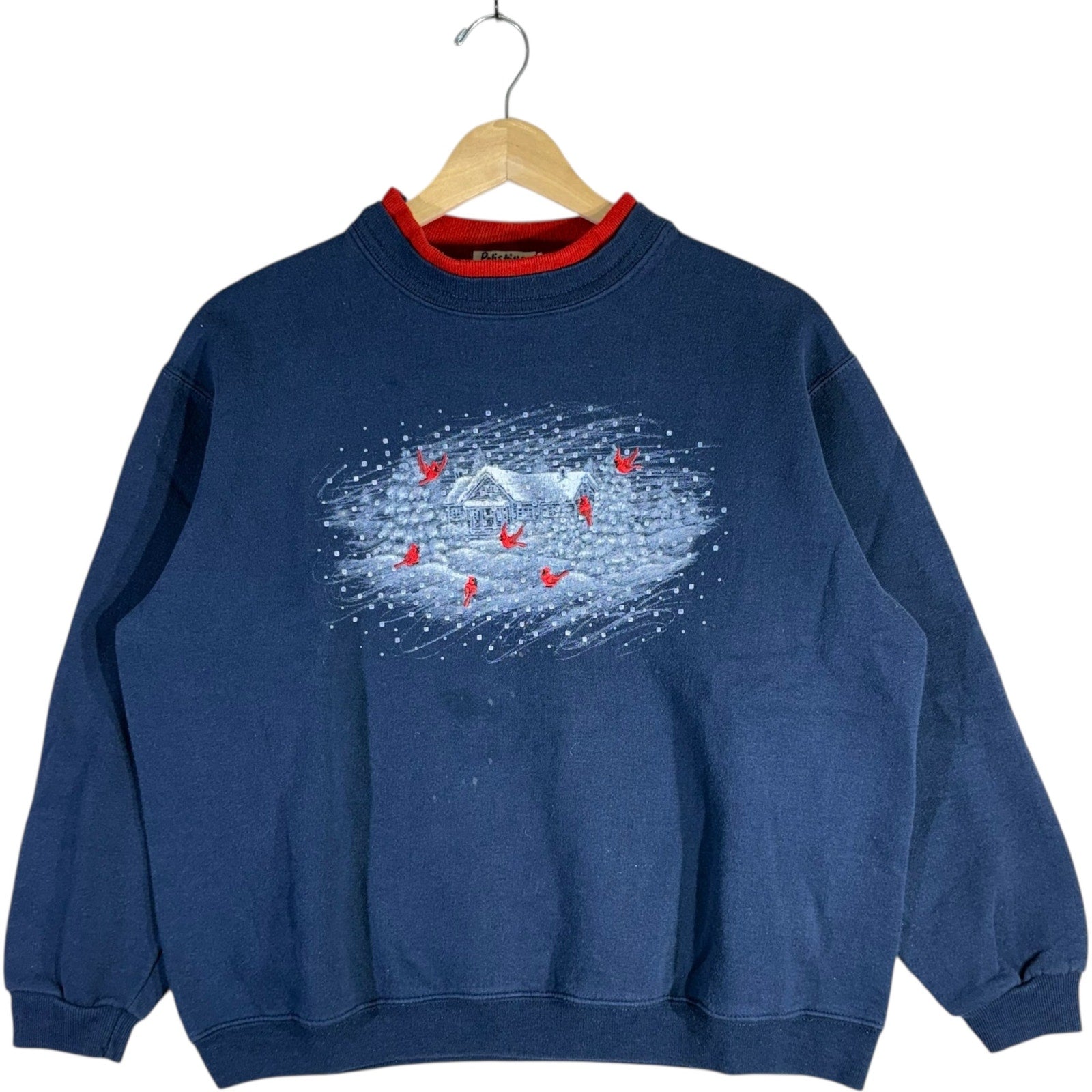 Vintage Winter Cabin Crewneck