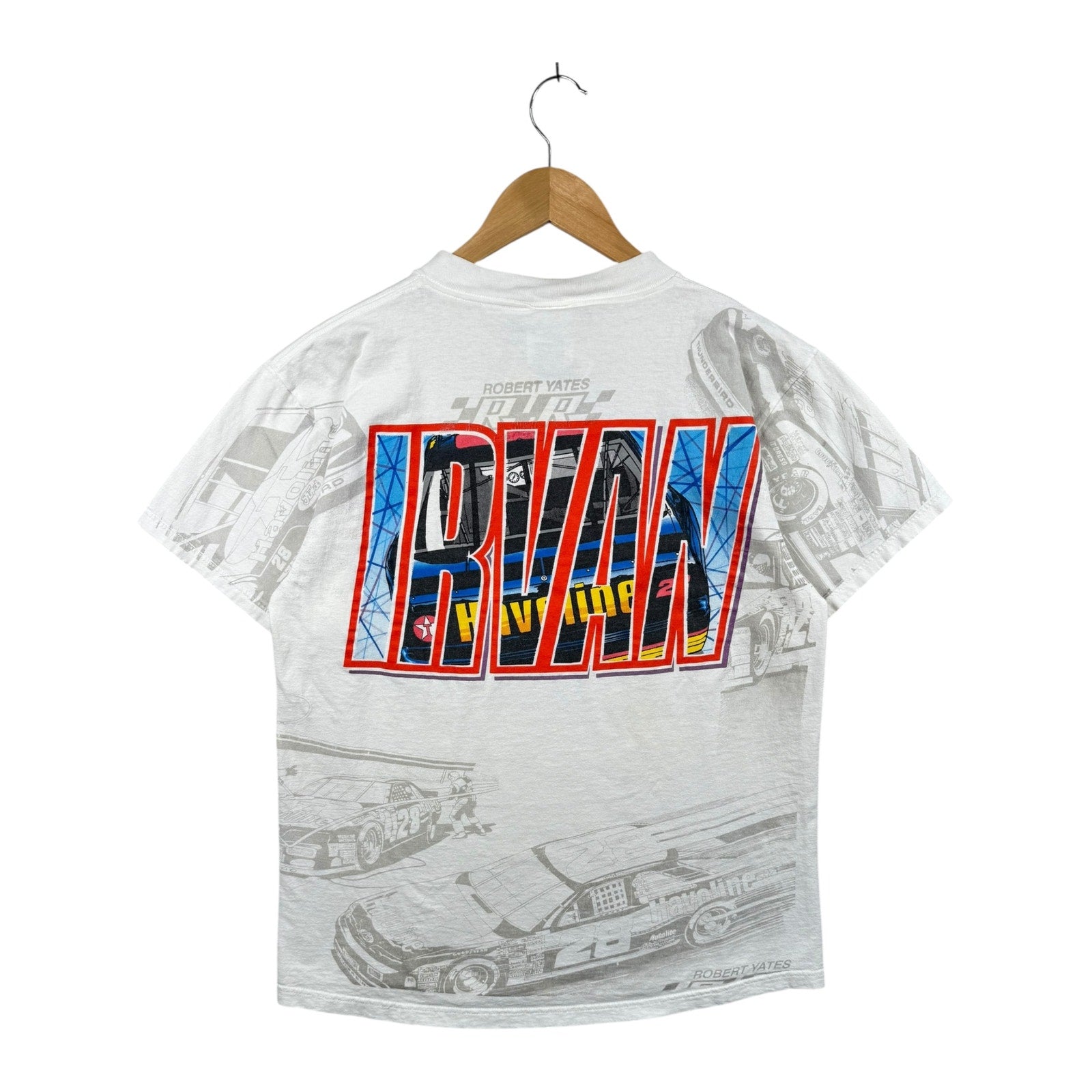 Vintage Ernie Irvan #28 Graphic NASCAR T-Shirt