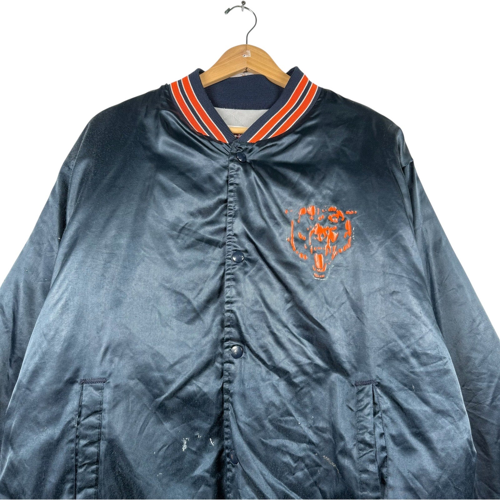 Vintage Chicago Bears Team Logo NFL Bomber Jacket