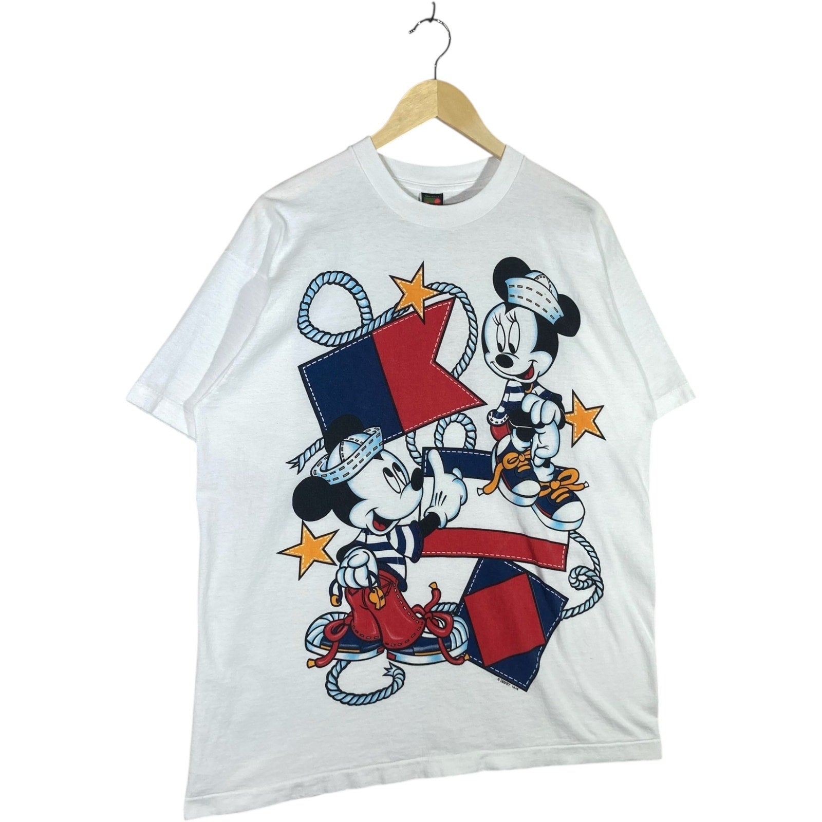 Vintage Mickey & Minnie Mouse USA Tee