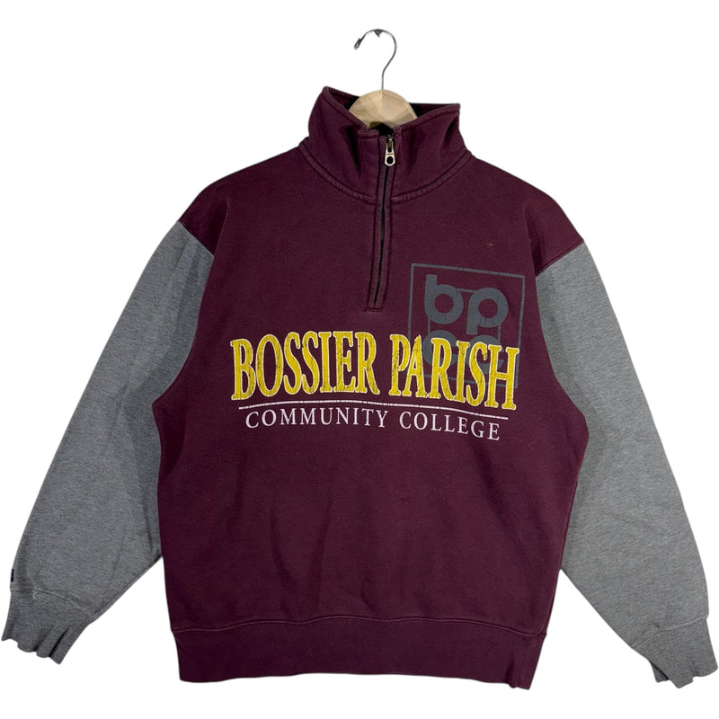 Vintage Bossier Parish Community College 1/4 Zip Sweatshirt