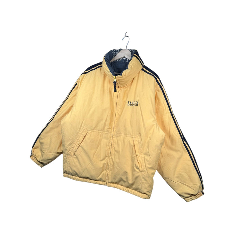 Vintage Nautica Competition Reversible Puffer Jacket