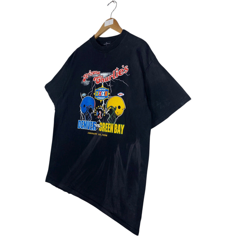 Vintage Denver Vs. Green Bay NFL T-Shirt 1998
