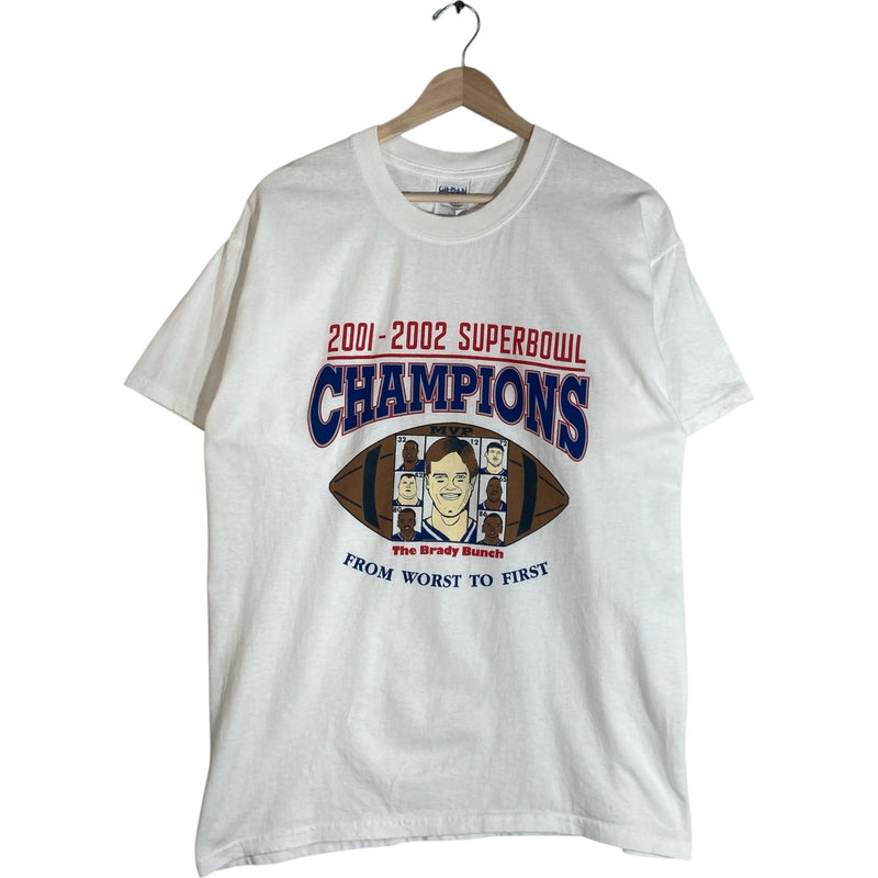 Vintage 2001-02 New England Patriots Super Bowl XXXVI Tee