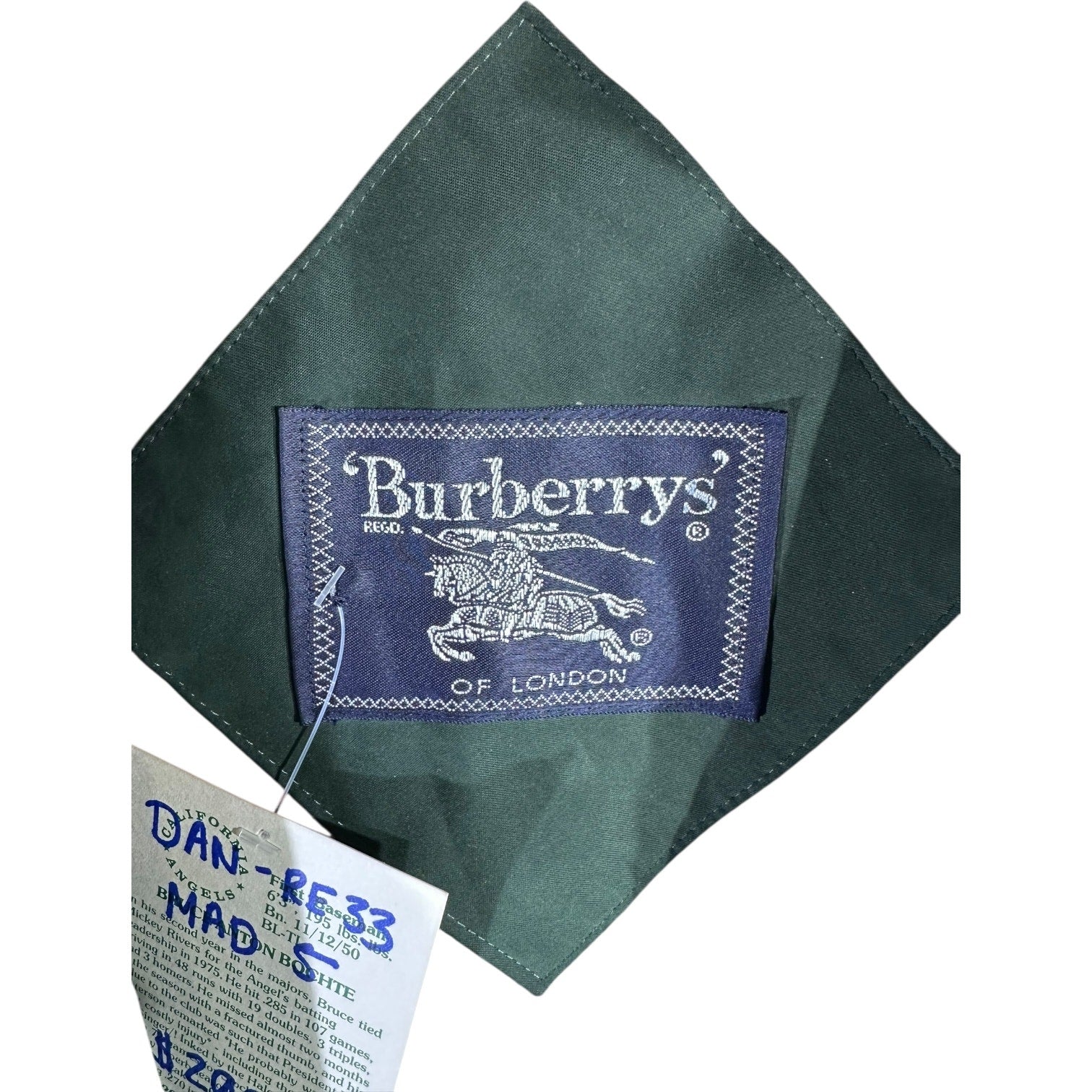 Vintage Women's Burberry's Wool Belted Trench Coat