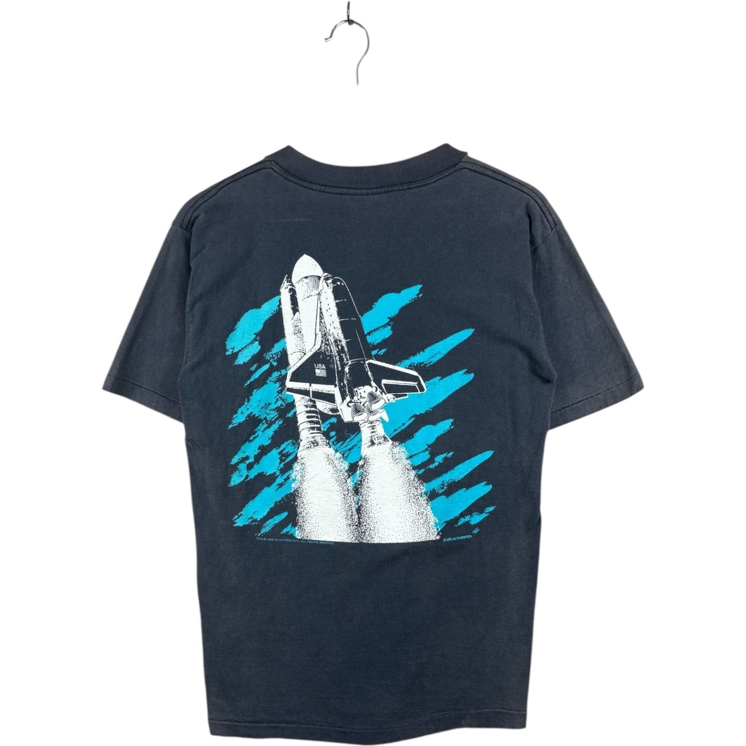 Vintage Space Shuttle Graphic Print T-Shirt