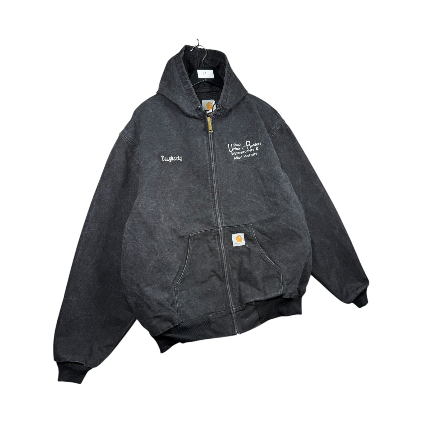 Vintage Carhartt Active Cedar Rapids LA Full Zip Hoodie