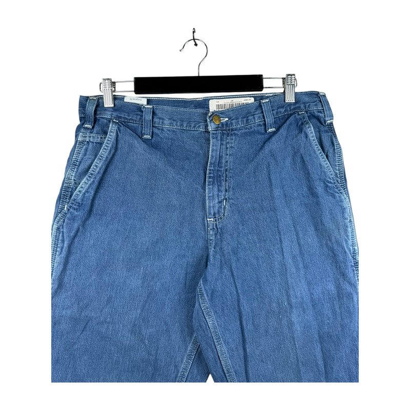 Vintage Carhartt Cargo Denim Shorts 33