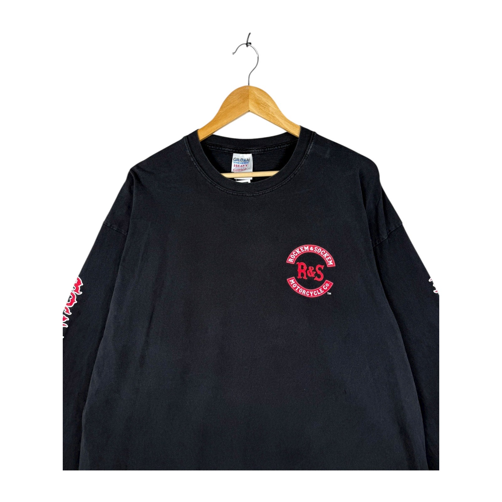 Vintage Rockem & Sockem Motorcycle Co Long Sleeve T-Shirt