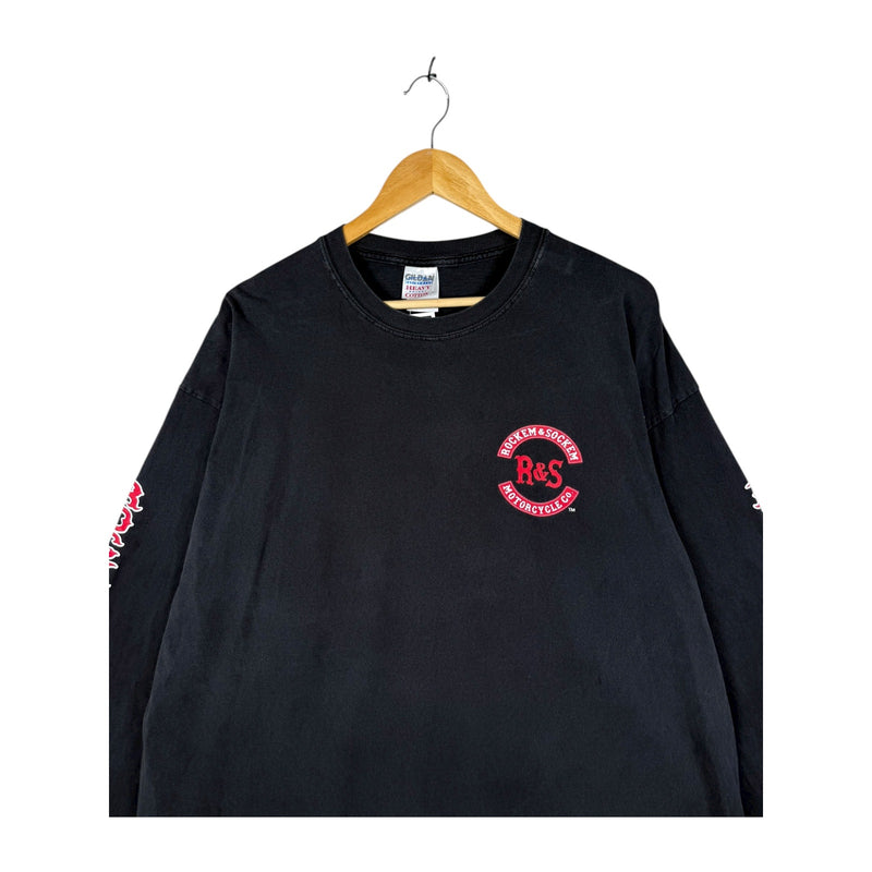 Vintage Rockem & Sockem Motorcycle Co Long Sleeve T-Shirt
