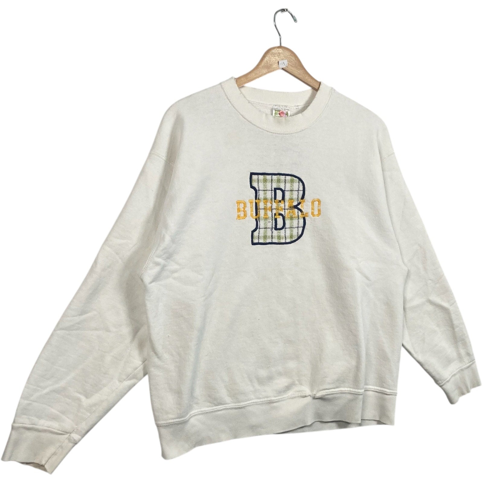 Vintage Buffalo State University Spellout Pullover Crewneck