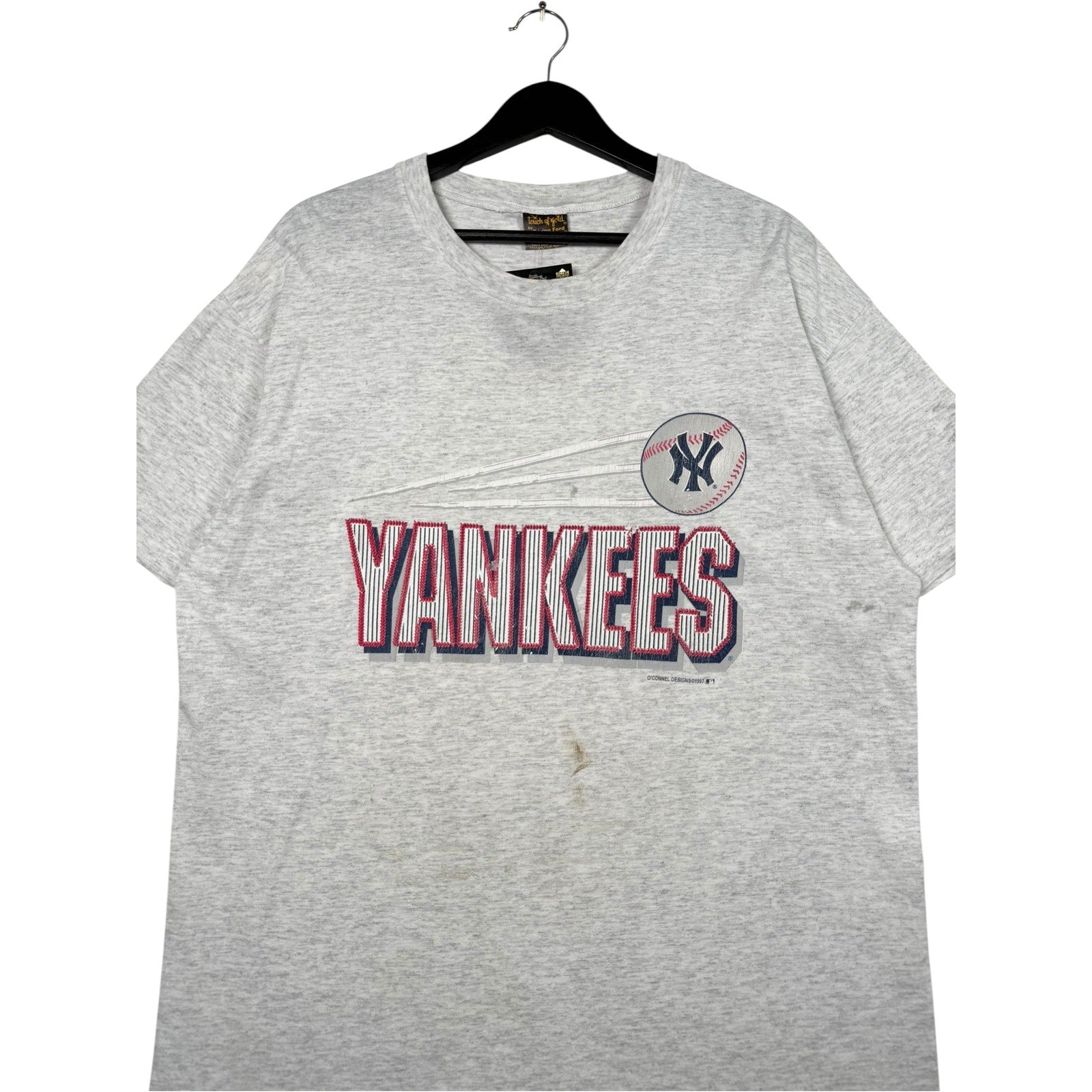 Vintage New York Yankees Chest Spellout MLB T-Shirt 1997