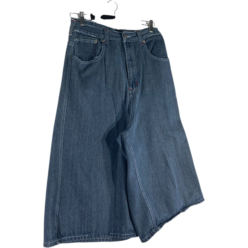 Vintage Wide Leg Bermuda Denim Shorts 31