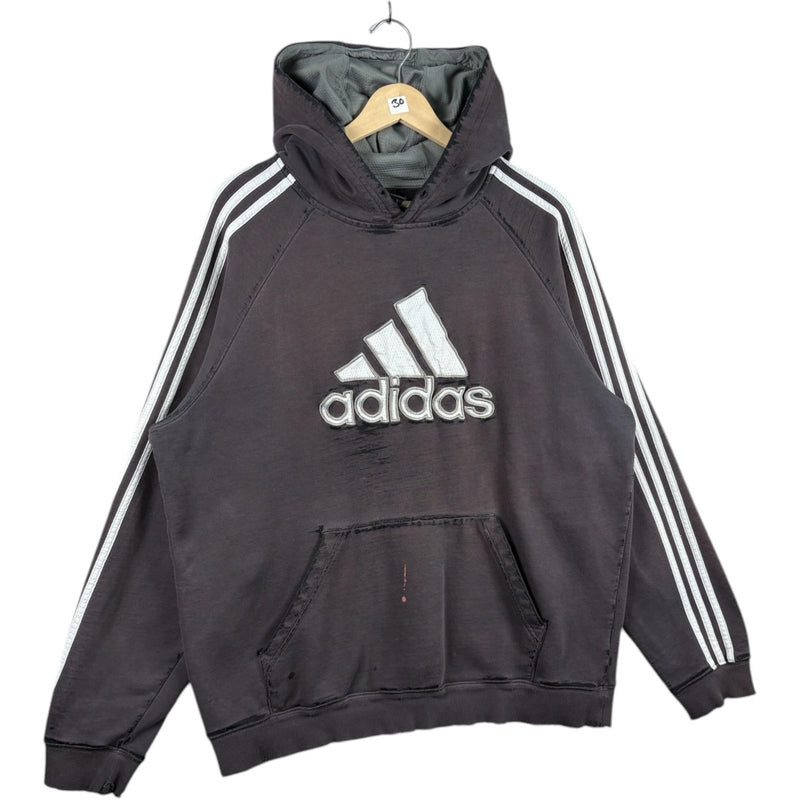Vintage Adidas Trefoil Stripes Hoodie
