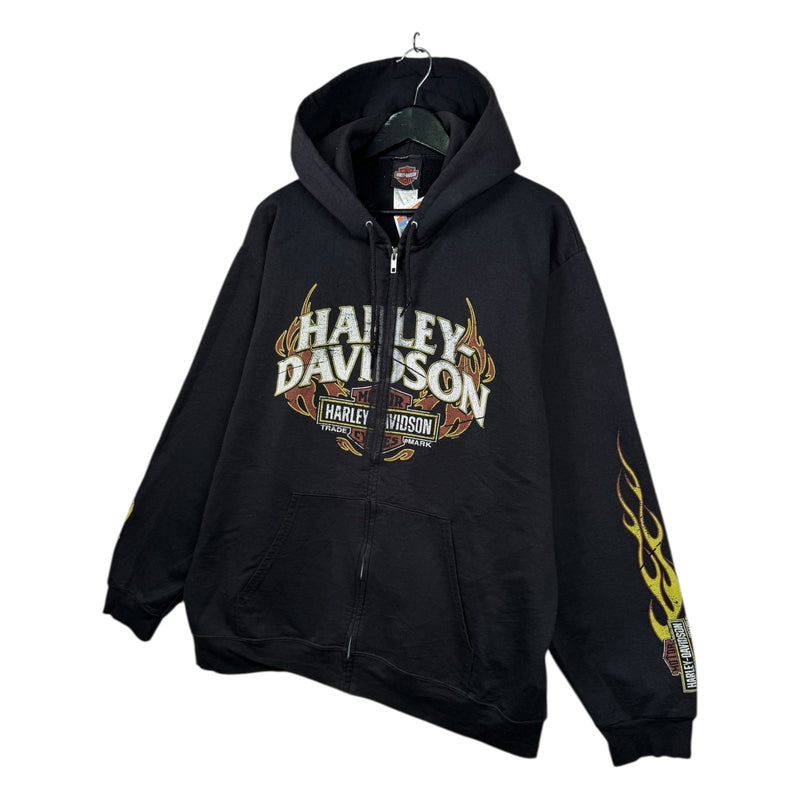 Vintage Harley Davidson Viking Land Baxter Graphic Hoodie