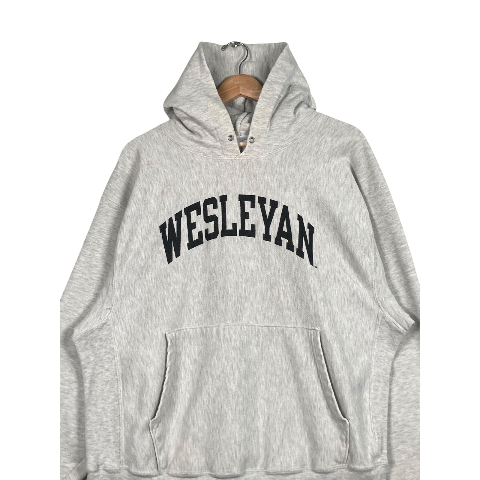 Vintage Wesleyan University Reverse Weave Hoodie