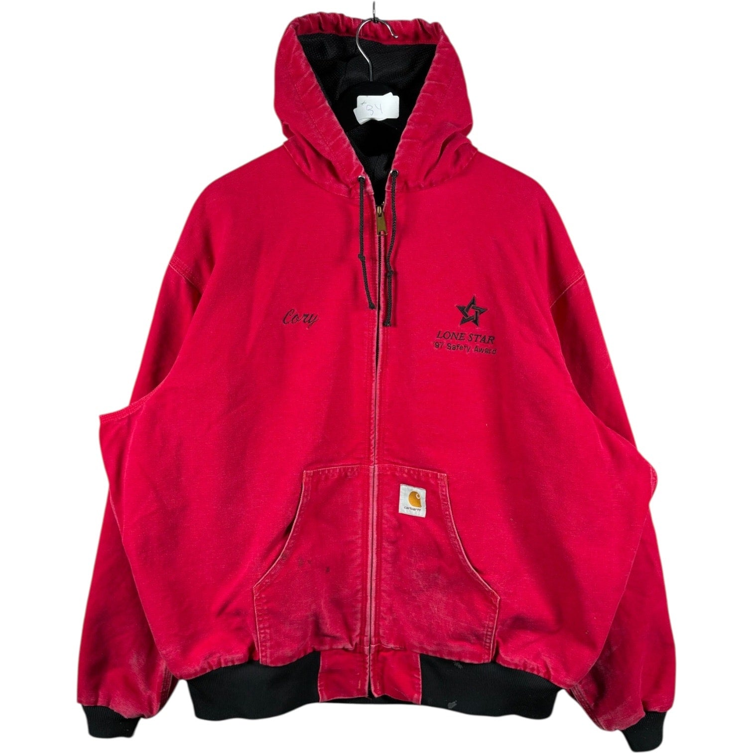 Vintage Carhartt Canvas Full Zip Hooded Workwear Jacket