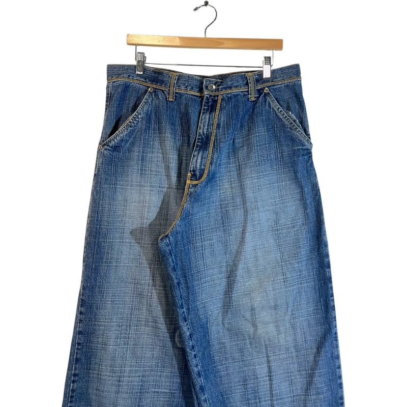 Vintage Evolution Wide Leg Denim Jeans 36x32
