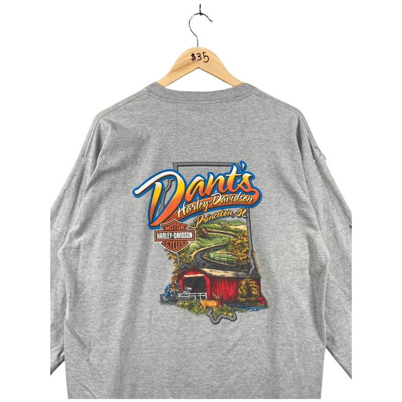 Vintage Harley Davidson Dant’s Princeton IL Long Sleeve T-Shirt