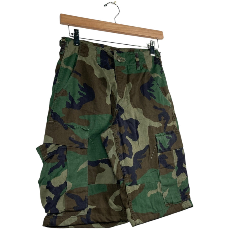 Vintage Military Camo Cargo Shorts XS
